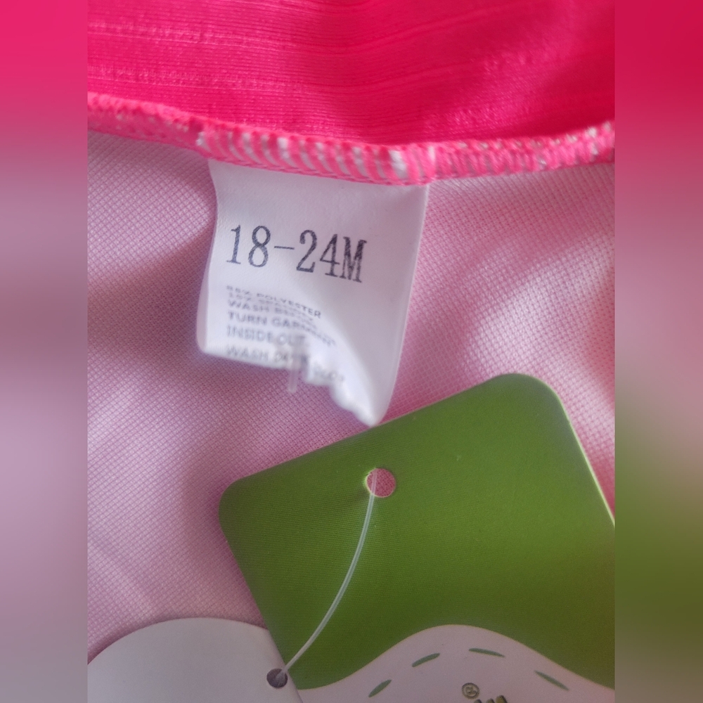 Amazon Hot Pink One Piece Bathing Suit Toddler Size 18-24 Mont… - Picture 11 of 11